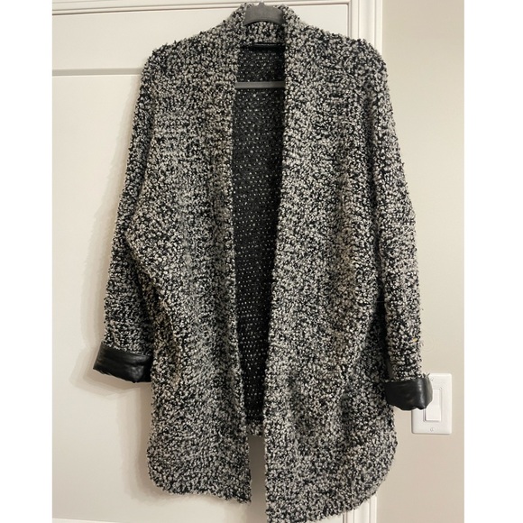 Leather cuff William Rast cardigan - Picture 1 of 1